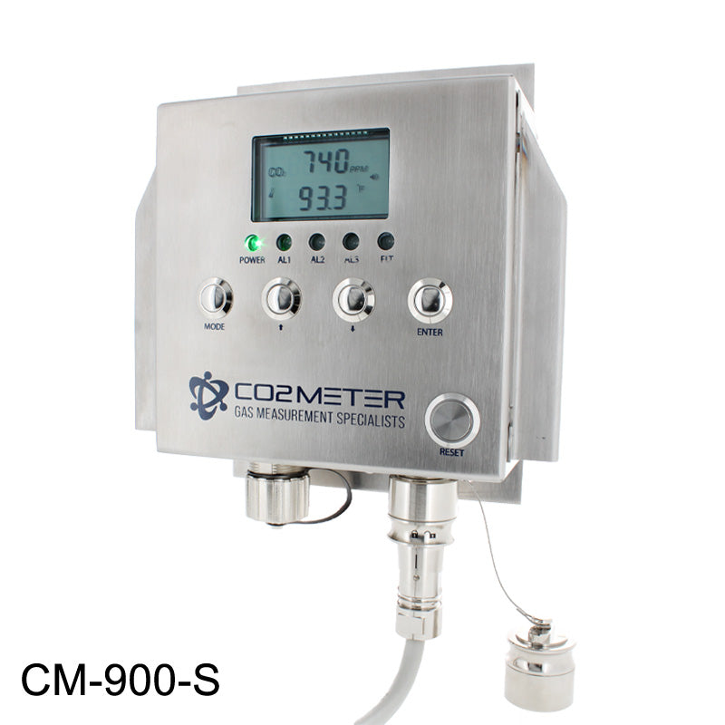 Industrial Stainless Steel CO2 Gas Detector