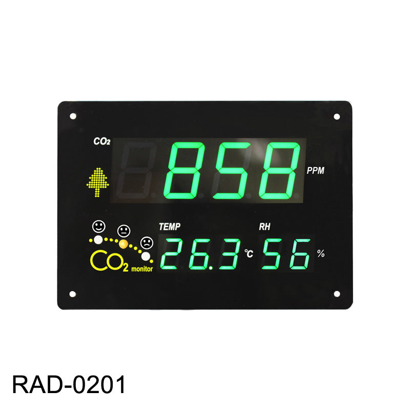 cSense Large Character Wall CO2 Monitor - CO2 Meter