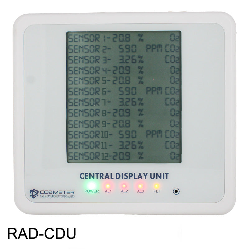 Central Display Unit for Gas Safety Alarms