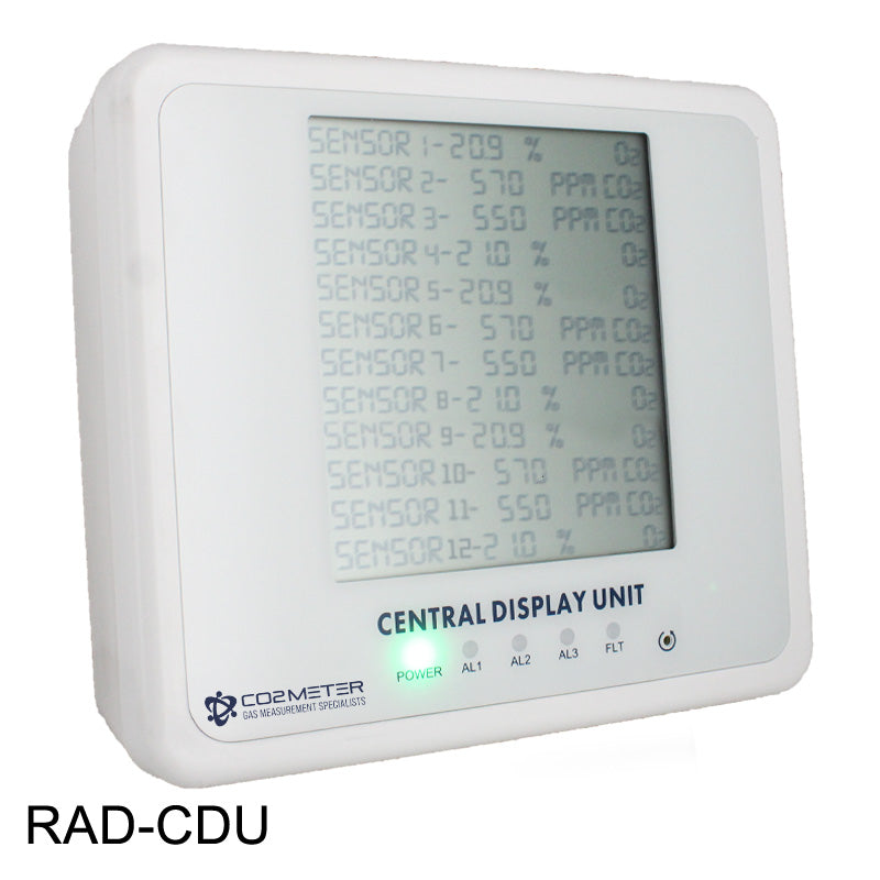 Central Display Unit for Gas Safety Alarms