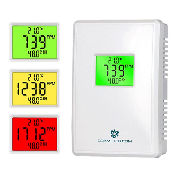 Air Quality Monitor Portable Carbon Dioxide Detector 3-in-1 CO2 Temperature  Humidity Meter TVOC Detection with LCD Display for Home Office Car