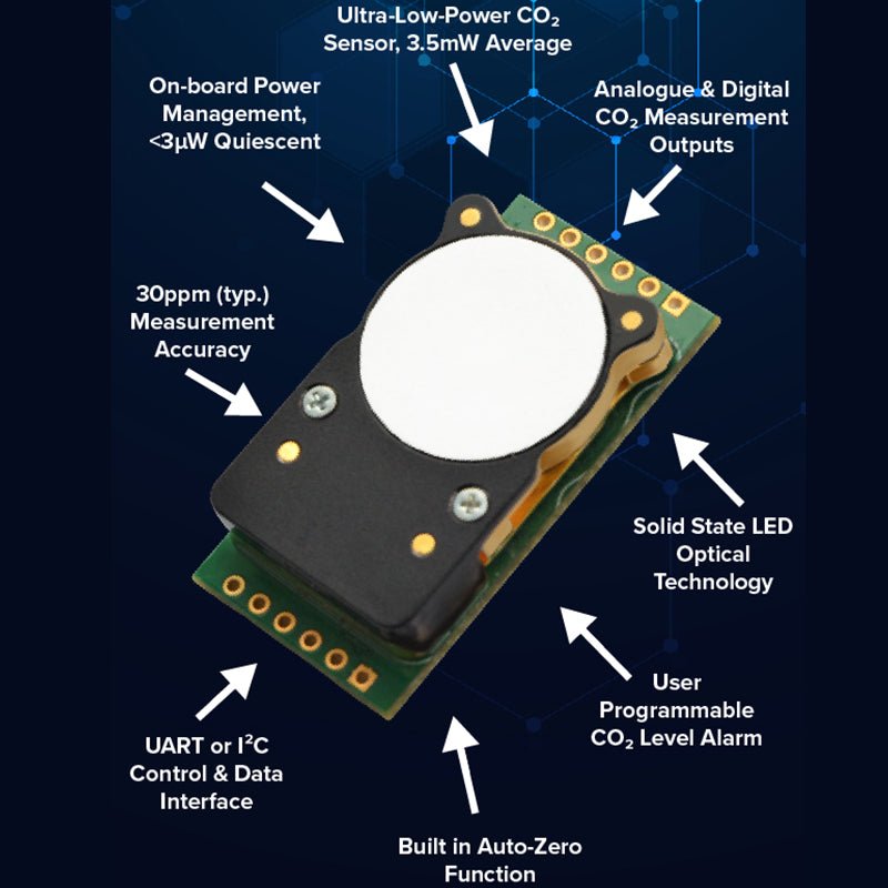 CozIR®-LP3 1% Low Power CO2 Sensor - CO2 Meter