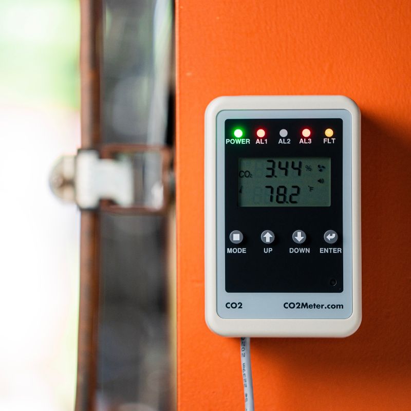 Remote CO2 Storage Safety 3 Alarm - CO2 Meter